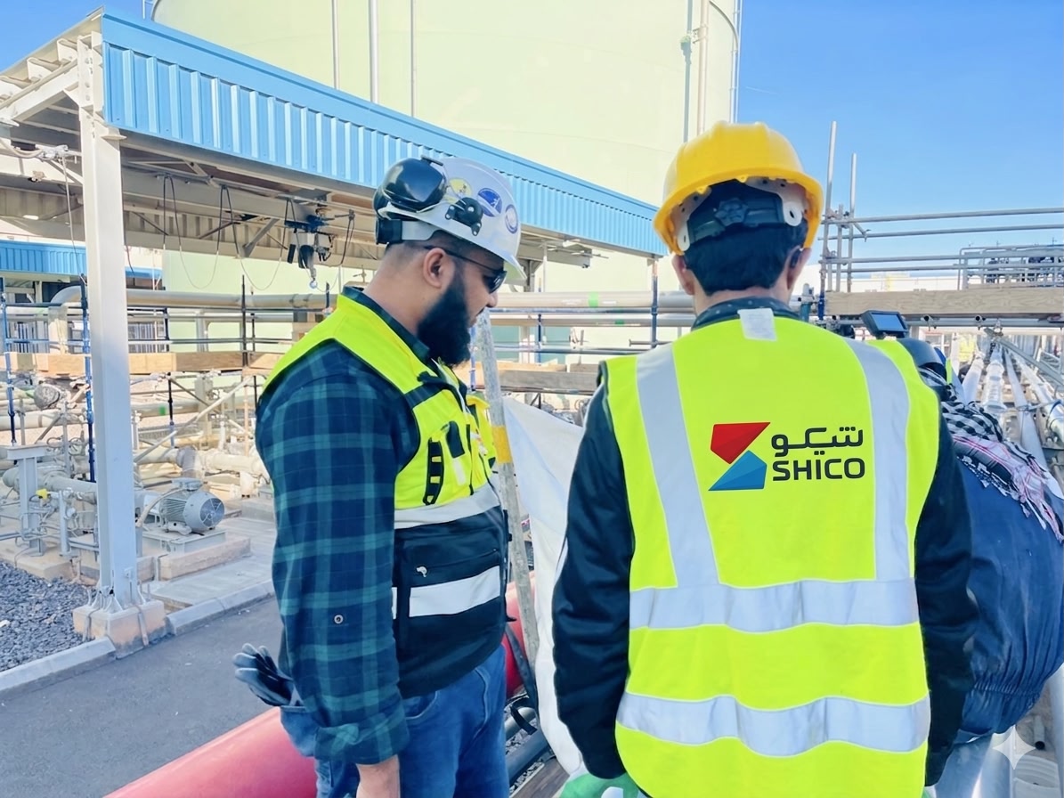 SHICO engineer with hi-vis vest
